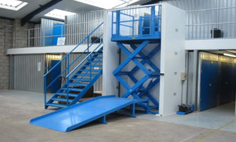 Double vertical bin lift